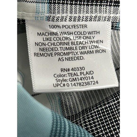 George Casual Checkered Plaid Shirt Size‎ 34/36 - Picture 12 of 13